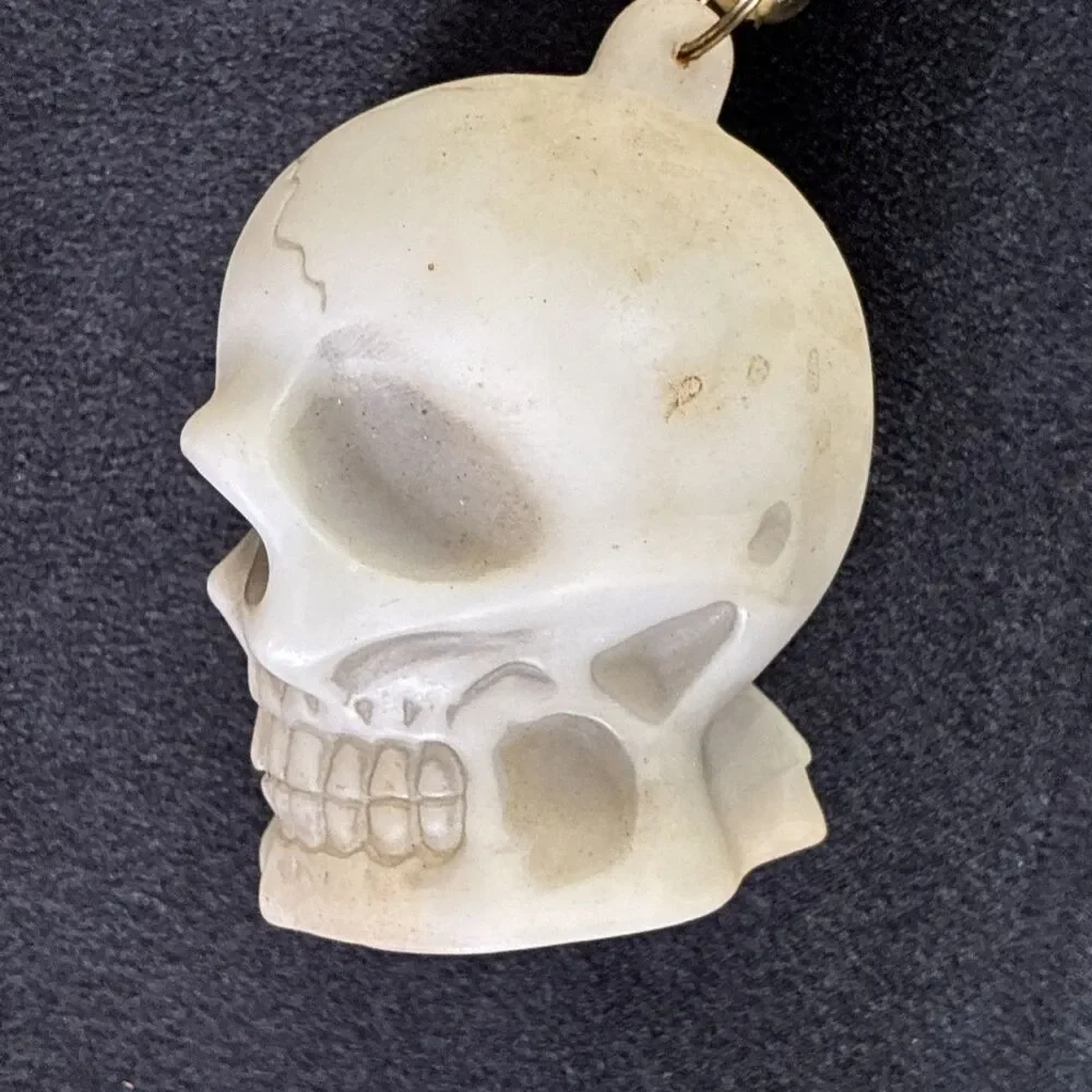 Halloween Beads Skull Necklace Party Favor Lot/10 Gasparilla Mardi Gras Plastic